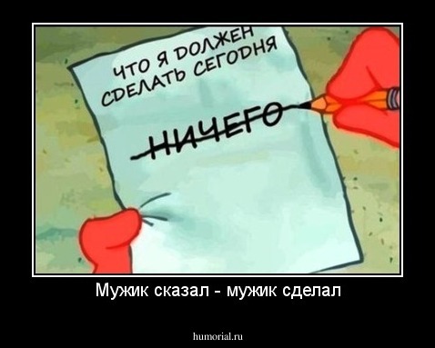 Мужик сказал - мужик сделал
