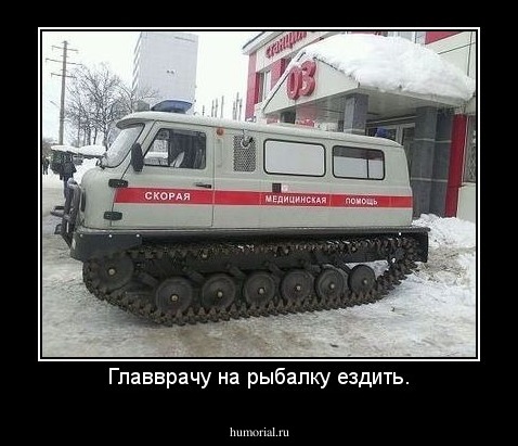 Главврачу на рыбалку ездить.