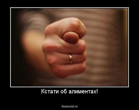Кстати об алиментах!