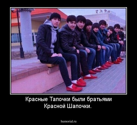 Красные Тапочки были братьями Красной Шапочки.