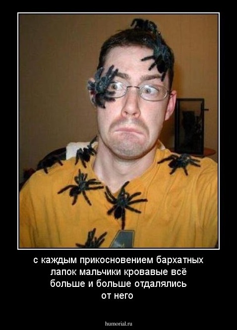 с каждым прикосновением бархатных лапок мальчики кровавые всё больше и больше отдалялись от него
