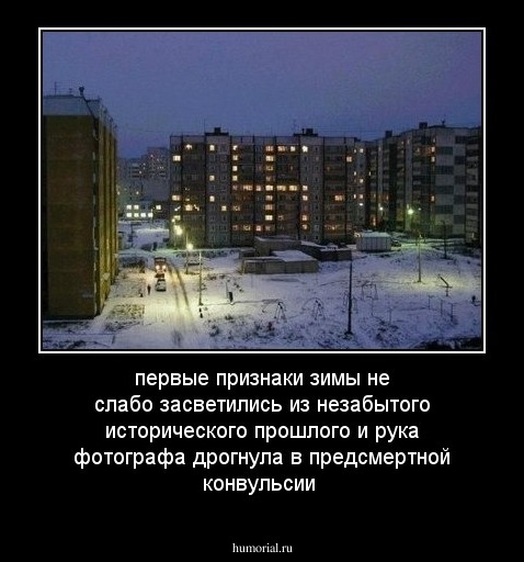 первые признаки зимы не слабо засветились из незабытого исторического прошлого и рука фотографа  дрогнула в предсмертной конвульсии 