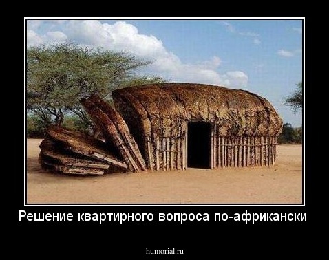 Решение квартирного вопроса по-африкански