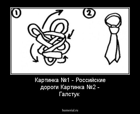 Картинка №1 - Российские дороги
Картинка №2 - Галстук