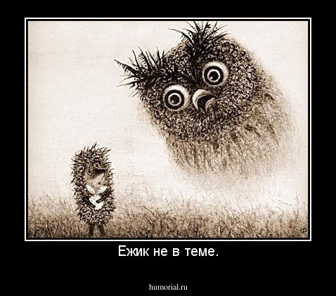 Ежик не в теме.