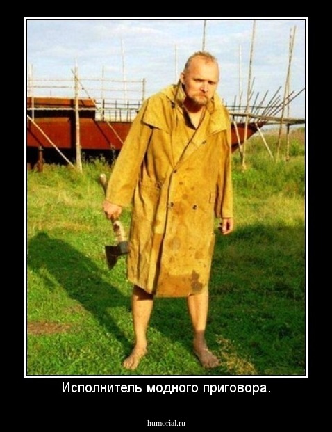 Исполнитель модного приговора.