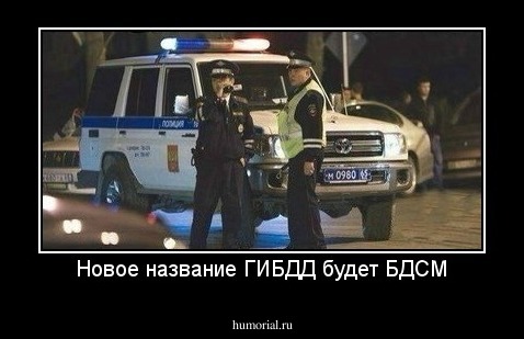 Новое название ГИБДД будет БДСМ