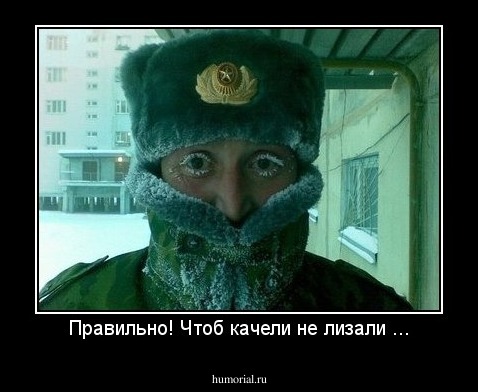 Правильно! Чтоб качели не лизали ...
