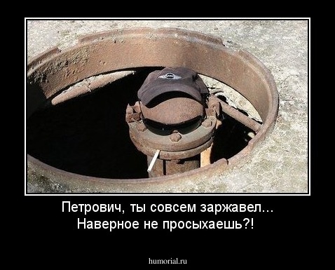 Петрович, ты совсем заржавел... Наверное не просыхаешь?!