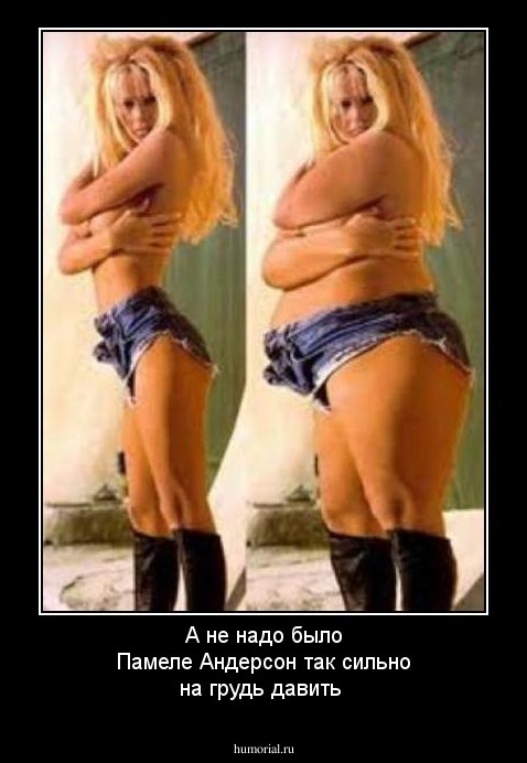 А не надо было Памеле Андерсон так сильно на грудь давить