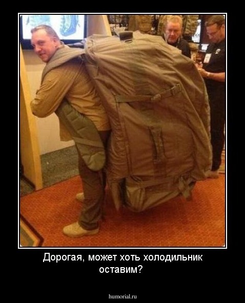 Дорогая, может хоть холодильник оставим? 