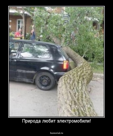 Природа любит электромобили!