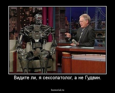 Видите ли, я сексопатолог, а не Гудвин.
