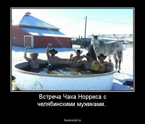  Встреча Чака Норриса с челябинскими мужиками.
