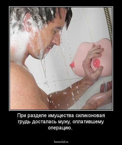 При разделе имущества силиконовая грудь досталась мужу, оплатившему операцию.