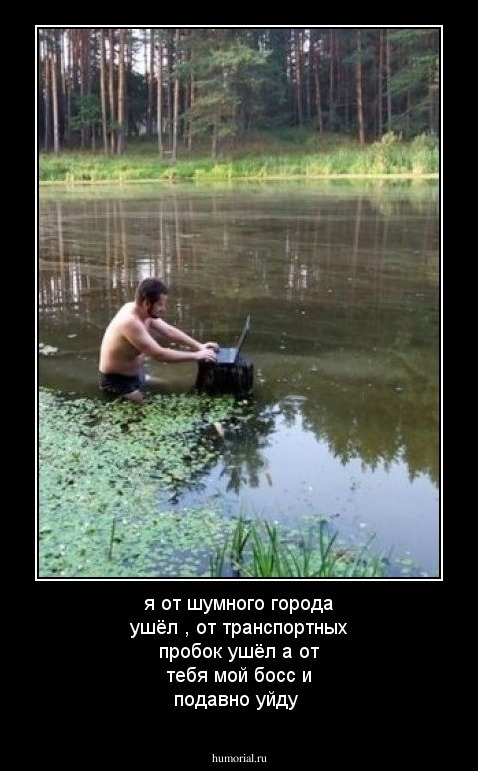 я от шумного города ушёл , от транспортных пробок ушёл а от тебя мой босс и подавно уйду