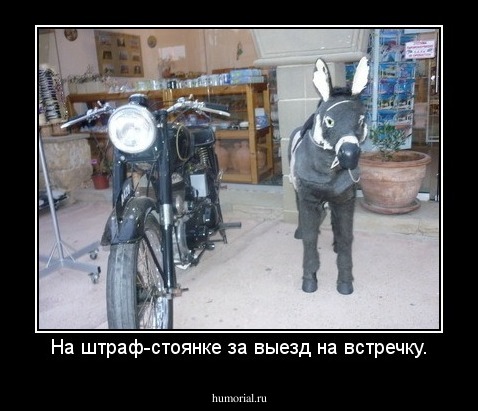На штраф-стоянке за выезд на встречку.