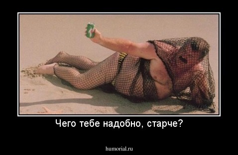 Чего тебе надобно, старче?