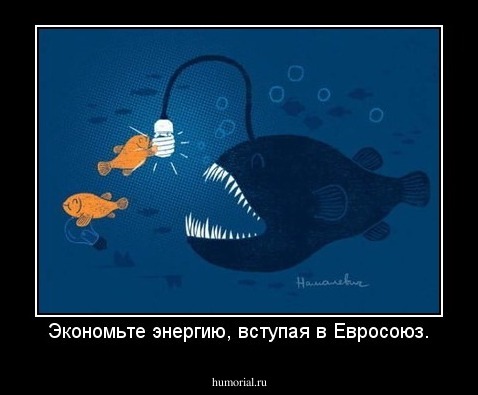 Экономьте энергию, вступая в Евросоюз.