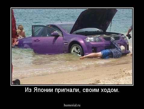 Из Японии пригнали, своим ходом.