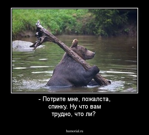 - Потрите мне, пожалста, спинку. Ну что вам трудно, что ли?