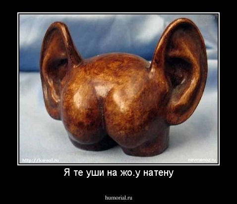 Я те уши на жо.у натену