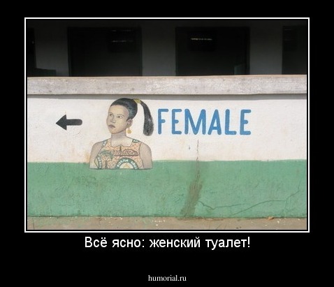 Всё ясно: женский туалет!