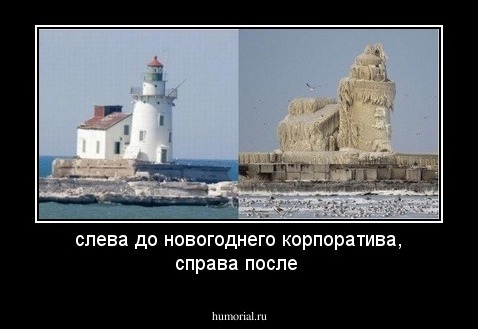 слева до новогоднего корпоратива, справа после