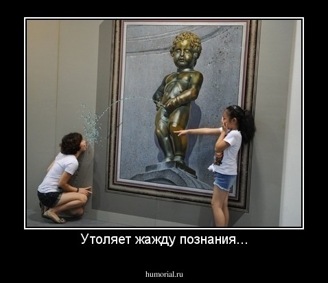 Утоляет жажду познания...