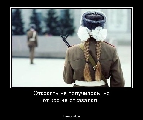 Откосить не получилось, но от кос не отказался.