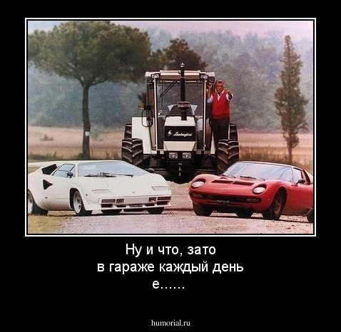 Ну и что, зато в гараже каждый день е......