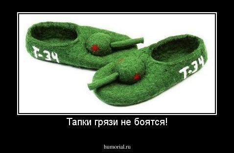 Тапки грязи не боятся!