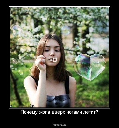 Почему жопа вверх ногами летит?