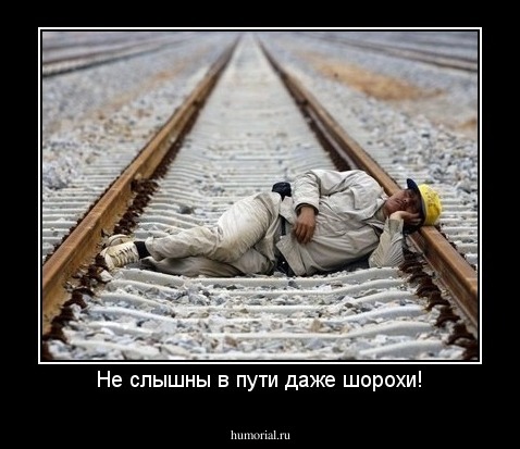 Не слышны в пути даже шорохи!