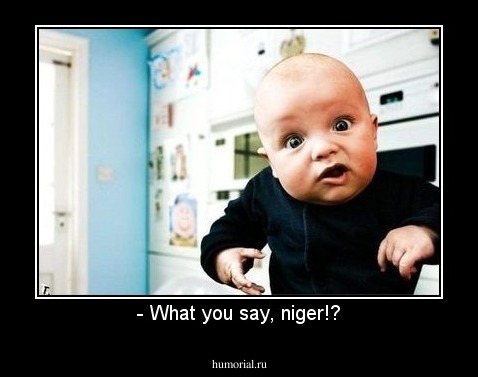 - What you say, niger!?