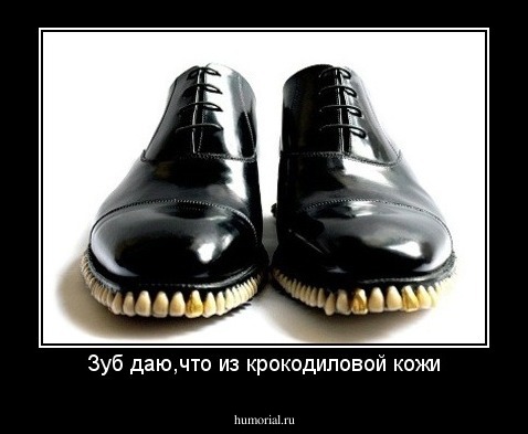Зуб даю,что из крокодиловой кожи