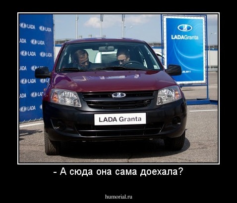 - А сюда она сама доехала?