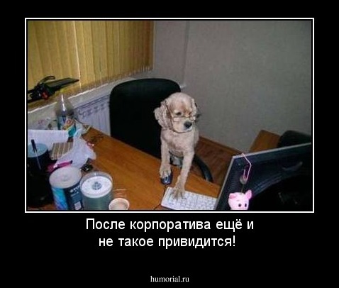 После корпоратива ещё и не такое привидится! 