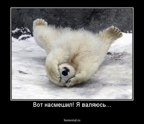Вот насмешил! Я валяюсь...