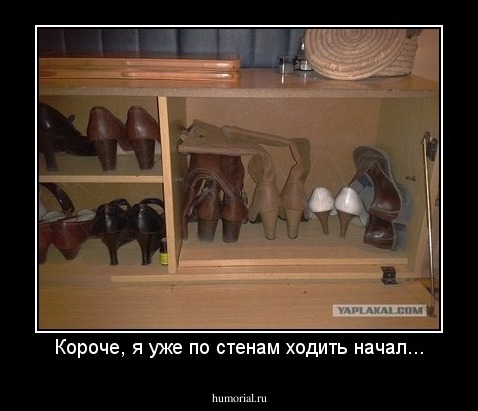 Короче, я уже по стенам ходить начал...
