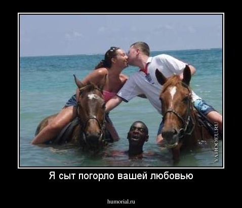 Я сыт погорло вашей любовью