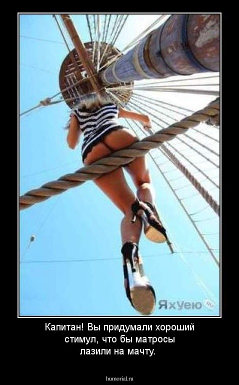 Капитан! Вы придумали хороший стимул, что бы матросы лазили на мачту.