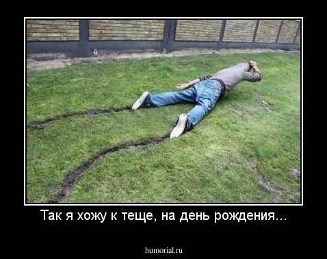 Так я хожу к теще, на день рождения...