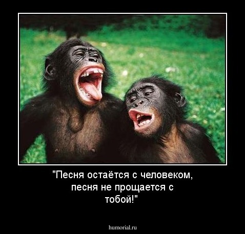 "Песня остаётся с человеком, песня не прощается с тобой!"
