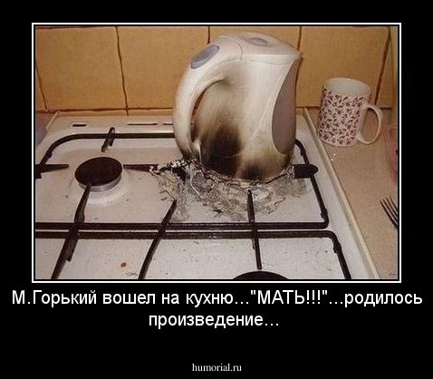 М.Горький вошел на кухню..."МАТЬ!!!"...родилось произведение...