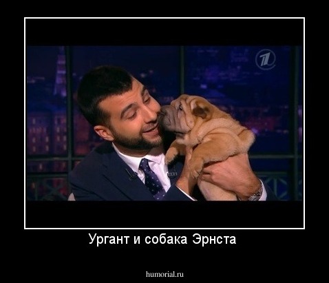 Ургант и собака Эрнста 