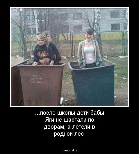 ...после школы дети бабы Яги не шастали по дворам, а летели в родной лес 