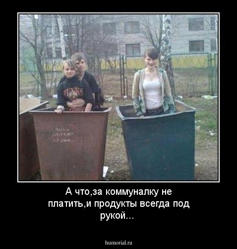 А что,за коммуналку не платить,и продукты всегда под рукой...