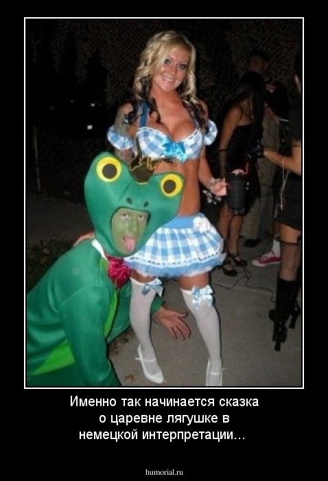 Именно так начинается сказка о царевне лягушке в немецкой интерпретации...