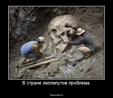 В стране лиллипутов проблема.